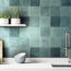 Bali Teal Bathroom and Kitchen Tiles - Room Setting