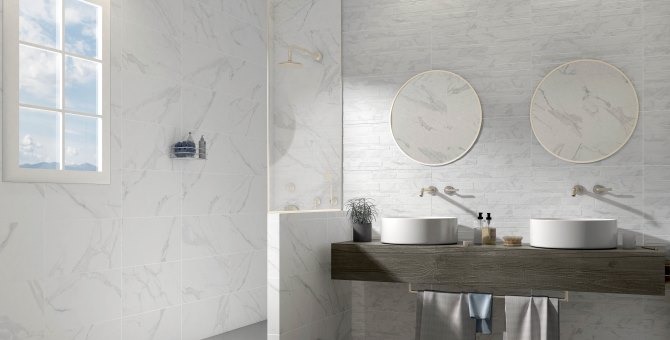 Rimini White Marble Style Tiles