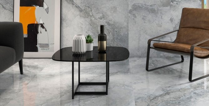 Leyte Porcelain Grey Marble Tiles – Rectified Edge