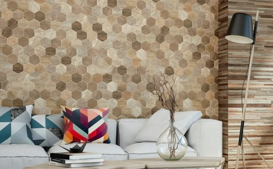 Sequoia Beige Honeycomb Wall Tiles