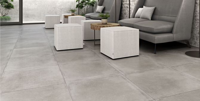 Camous White Anti Slip Floor Tiles
