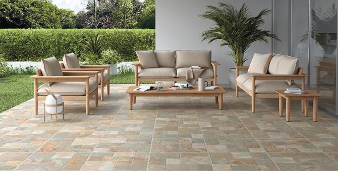 Indian Stone Effect Outdoor Porcelain Pavers