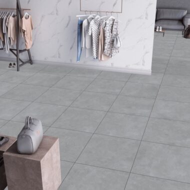 Zett Graphite Grey Floor Tiles 600x600