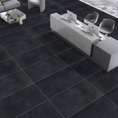 Classic Black 120 x 60 Tiles - Lappato, Porcelain, Rectified