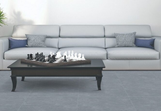 Living room floor ideas - living room setting with grey loor
