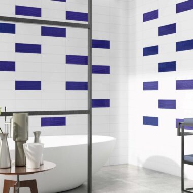 London 300X100 White Tiles - Gloss - Room Setting