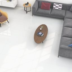 India White High Gloss Tiles – Rectified, Porcelain