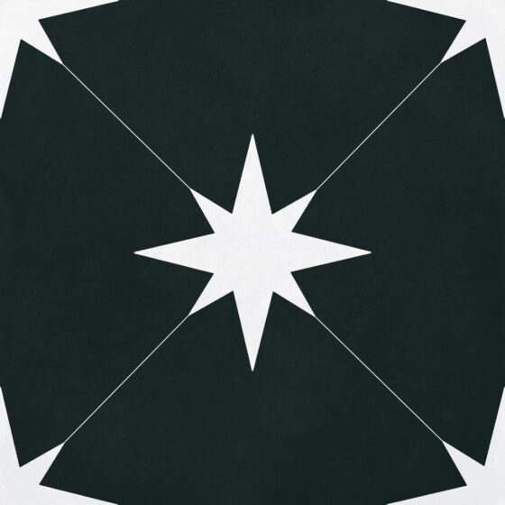 Ponent Black Star Tiles