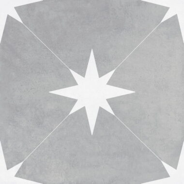 Ponent Grey Star Floor Tiles