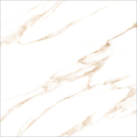Marmo White and Gold Marble Tiles - Carving, Matt, Rectified