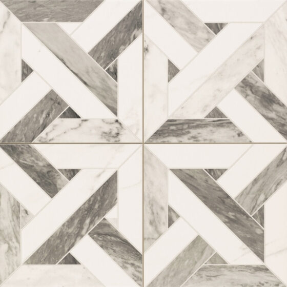 Avalon Black and White Pattern Tile