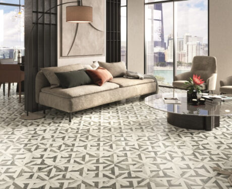 Avalon Black and White Pattern Tile