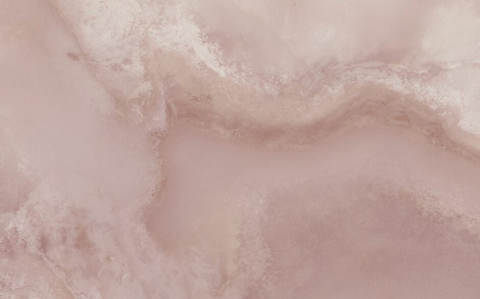 Close up of a pink marble effect tile