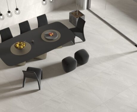 Volta Grey Stone Effect Porcelain Floor Tiles