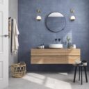 Eleganza Light Blue Kitchen and Bathroom Tiles - Room Setting