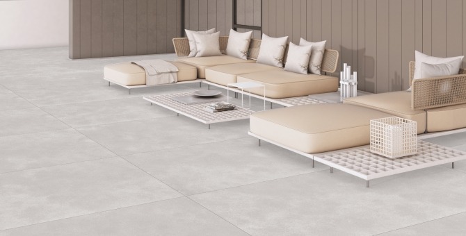 Classic Grey Extra Large Floor Tiles – Porcelain, Rectified Lappato