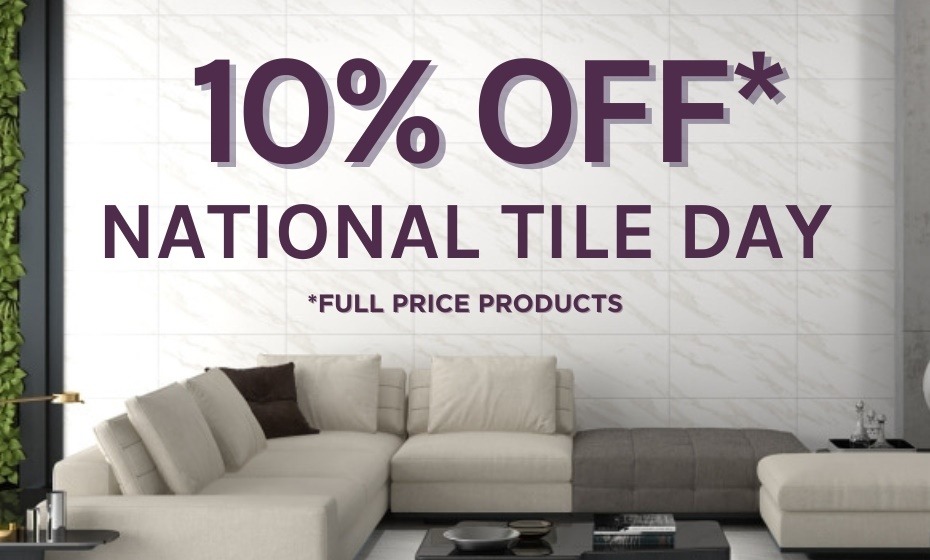 Banner for DTW National Tile Day discount code