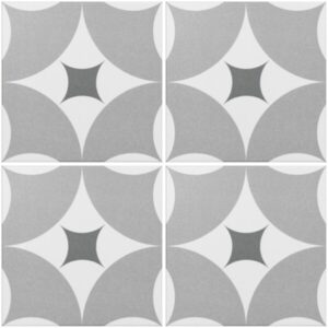 Agora grey and white pattern tiles