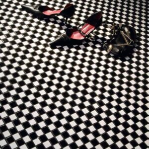 Black and White Mosaic Tiles