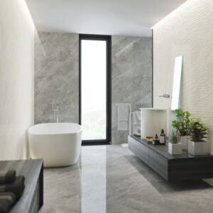 Buckingham Large Wall Tiles - Silver Grey Tiles