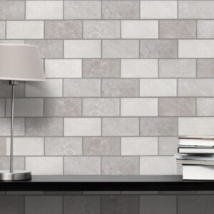 Modena Mix of Grey Metro Brick Tiles