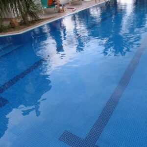 R11 Anti Slip Outdoor Mosaic Floor Tiles - Mid Blue Tiles