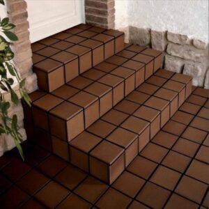 Spanish Flame Brown Quarry Floor Tiles – Round Edge