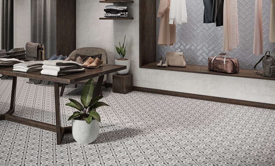 Atenea Grey and White Tiles