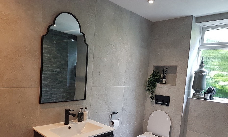 Industrial Chic Bathroom Customer Project