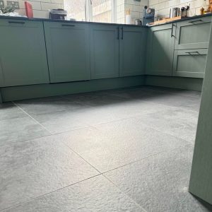 Cumbria Black Slate Effect Floor Tiles - Rectified Customer Photo