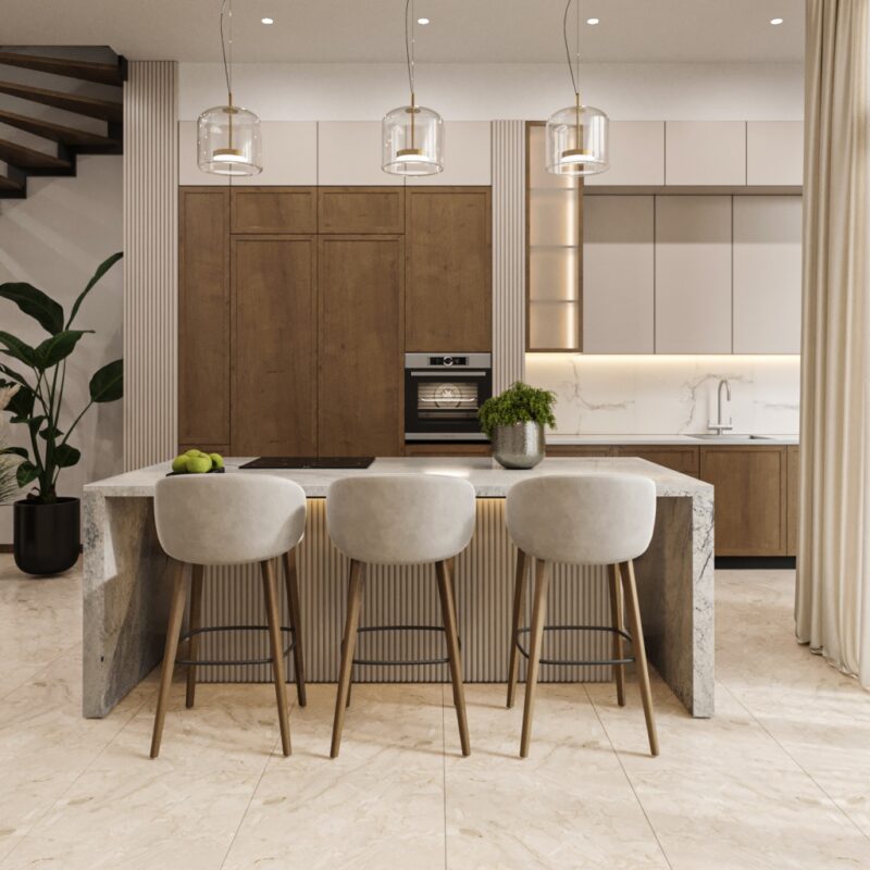Antique Cream Marble Floor Tiles – Gloss, Porcelain, Rectified