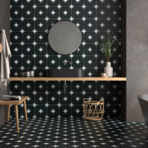 Ponent Black Star Tiles