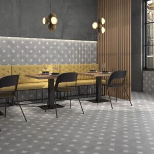 Ponent Grey Star Floor Tiles