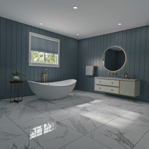 LAX311 Miami White Marble Floor Tiles