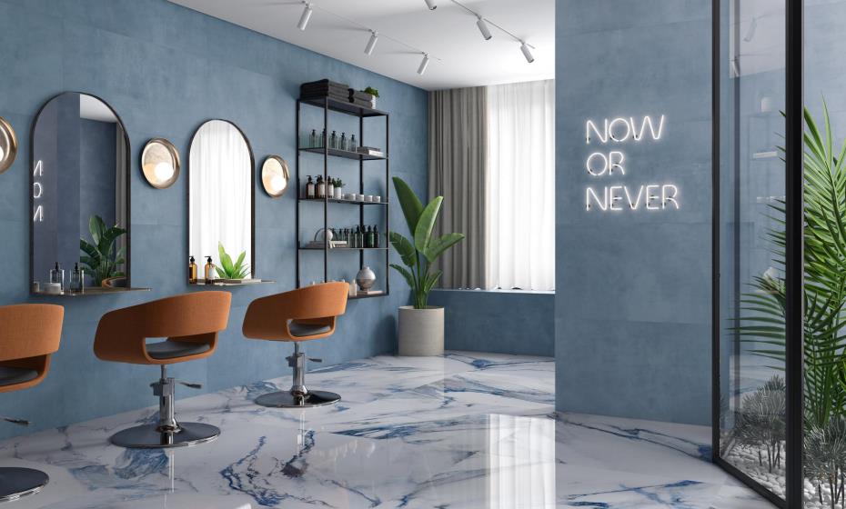 Eleganza Light Blue Kitchen and Bathroom Tiles
