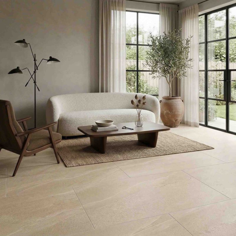 eddystone sand large stone effect floor tiles